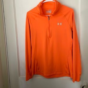UNDER ARMOUR Woman’s Med Semi-Fitted Orange Long Sleeve Top
